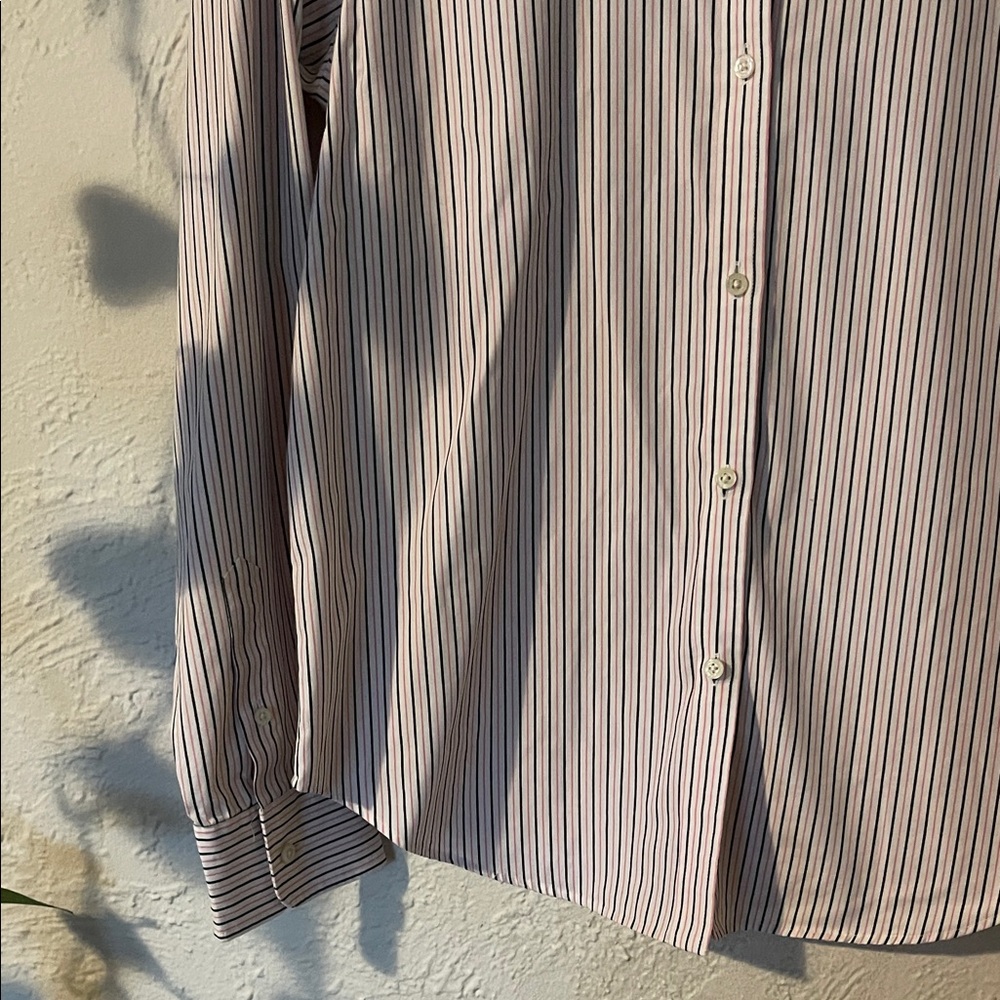 Lauren Ralph Lauren Black and White Striped Shirt - Picture 2 of 8